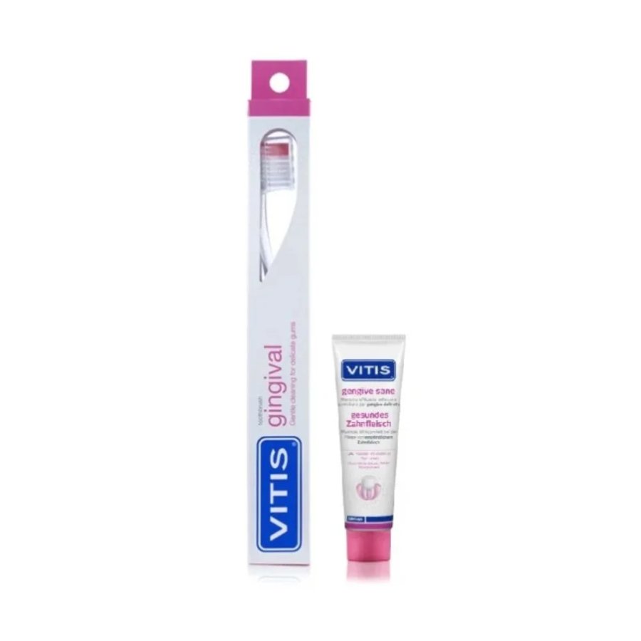 Vitis Gengive Sane Kit Spazzolino Gingival + Dentifricio 15 ml