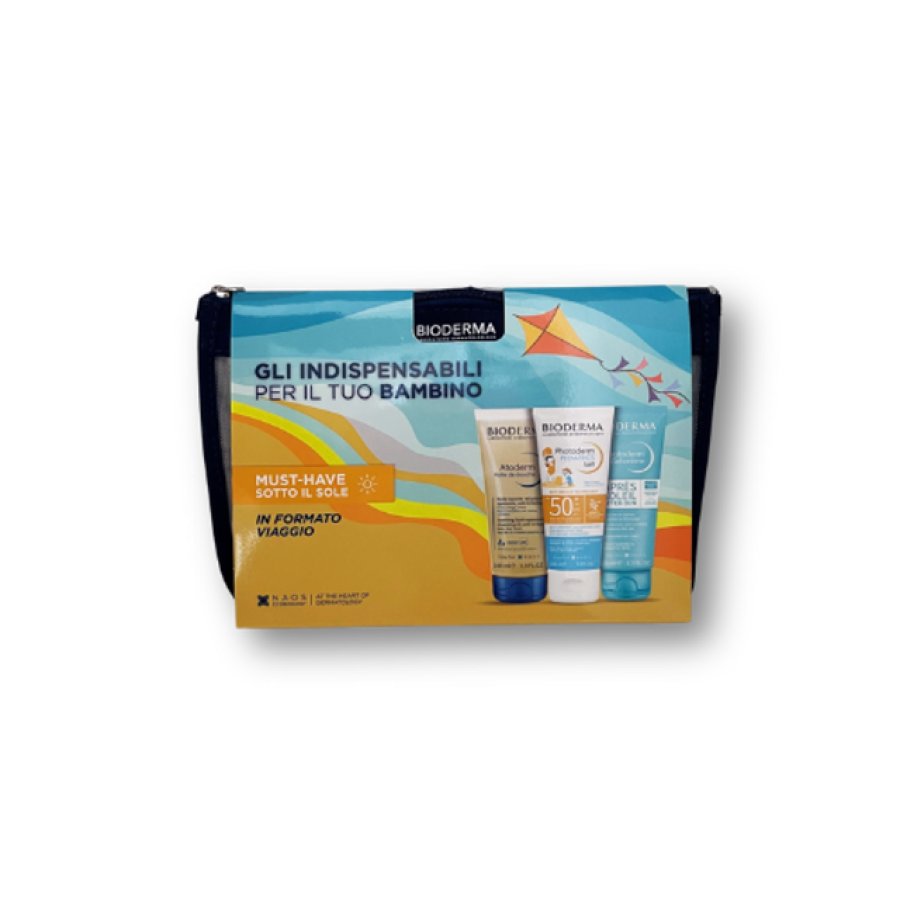 Bioderma Travel Kit Summer Kids 2025 – Kit protezione solare e cura pelle bambini, SPF 50+
