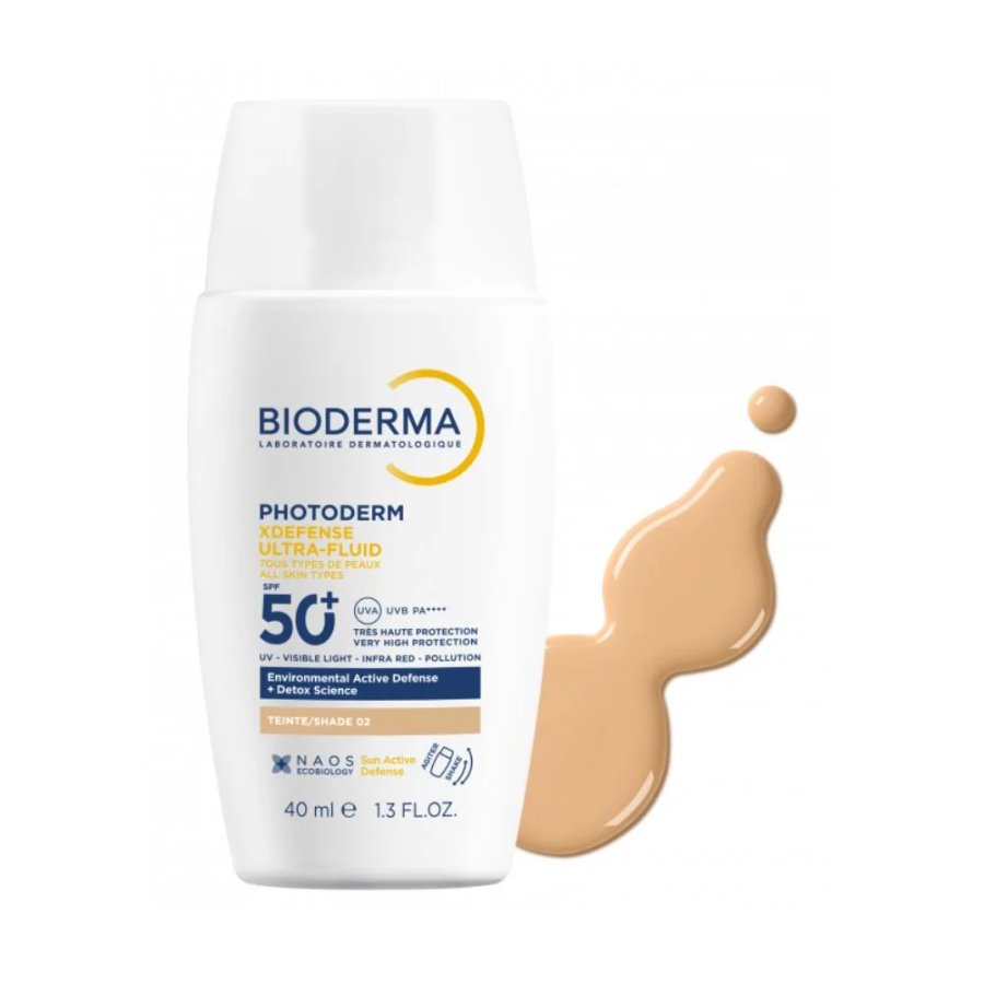 Bioderma Photoderm XDefense Ultra-Fluid SPF50+ Tinta 02, 40 ml