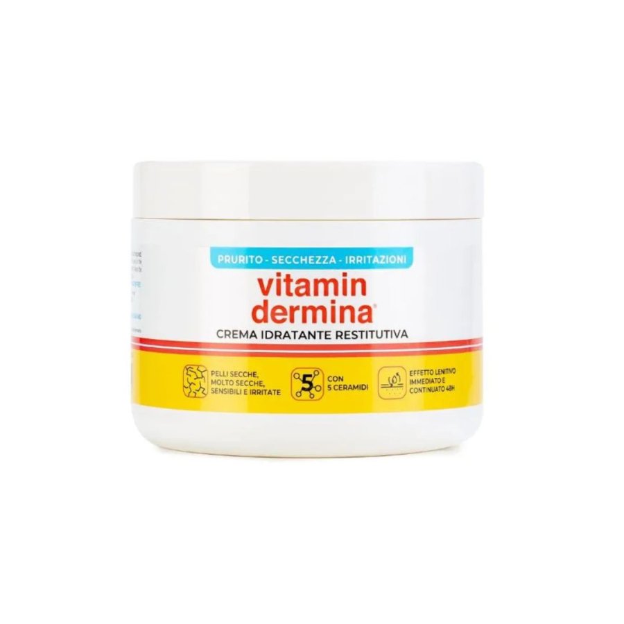 Vitamindermina Crema Idratante Restitutiva 400 ml – Idratazione 48h