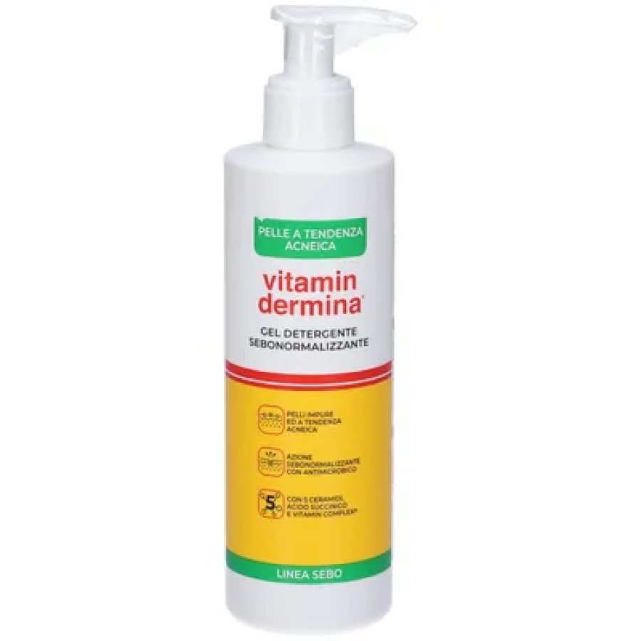 Vitamindermina Sebo Gel Detergente Sebonormalizzante 240ml