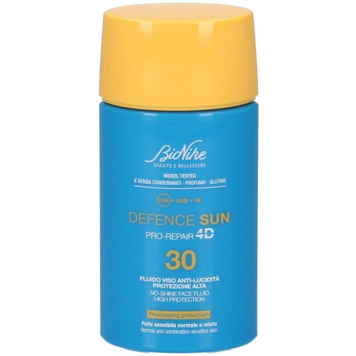 Bionike Defence Sun, Fluido Viso Anti-Lucidità SPF30, 50 ml