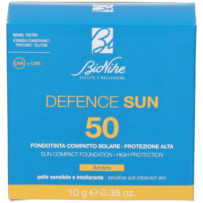 BioNike Defence Sun 50, Fondotinta Compatto, N1 Ambra, 10 g