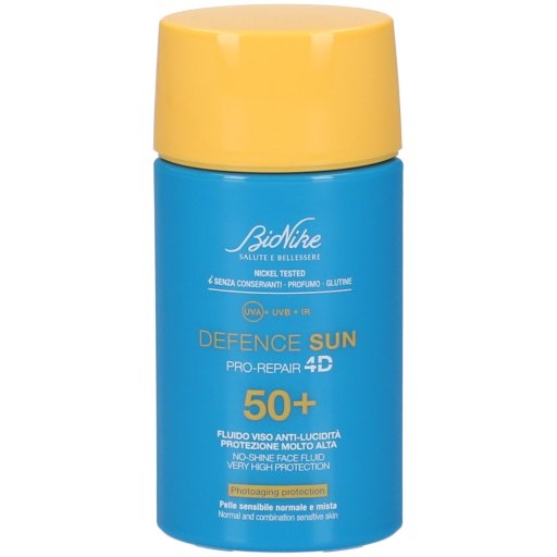 Bionike Defence Sun, Fluido Viso Anti-Lucidità SPF50+, 50 ml
