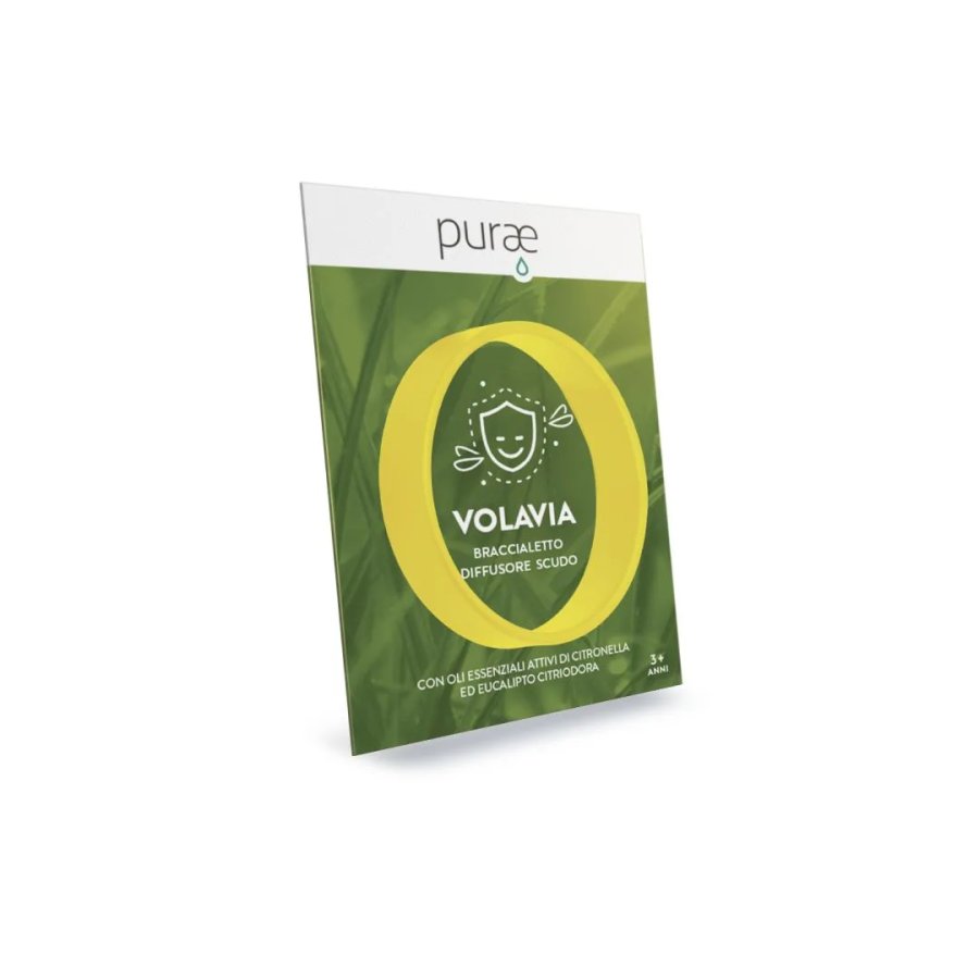 Purae VolaVia Braccialetto Diffusore Scudo alla Citronella, 1 Pezzo