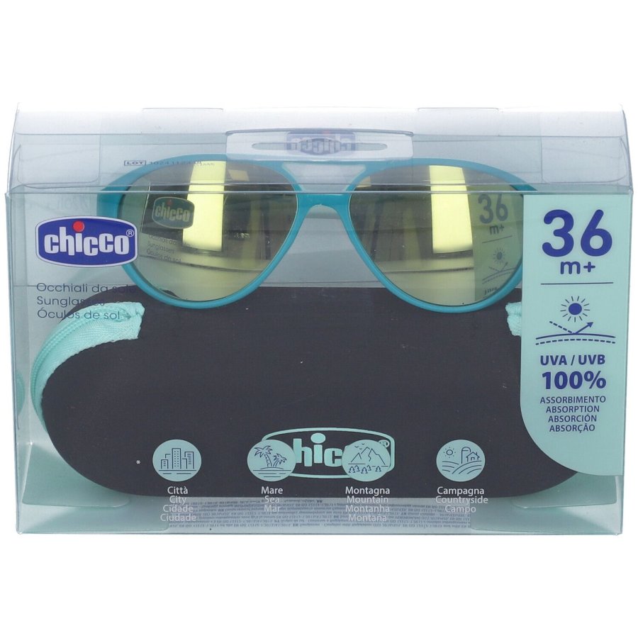Chicco Occhiali da Sole Bambini 36+ Mesi Verde, 1 pezzo