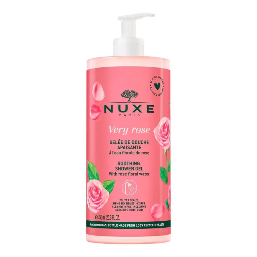 Nuxe Very Rose, Gel Doccia Lenitivo, 750 ml
