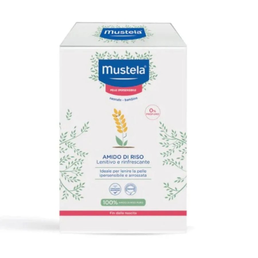 Mustela, Amido di Riso Lenitivo, 4 Bustine 