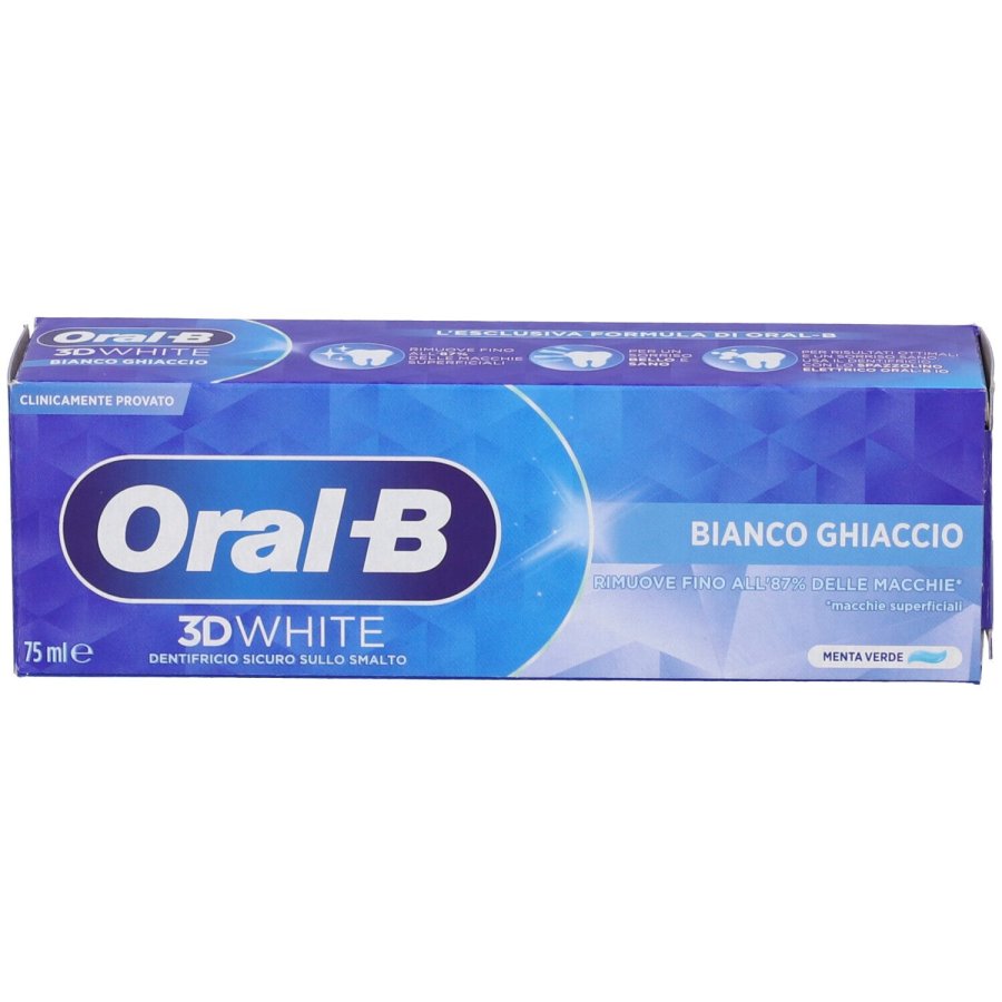 Oral-B 3D White Bianco Ghiaccio Dentifricio, 75 ml