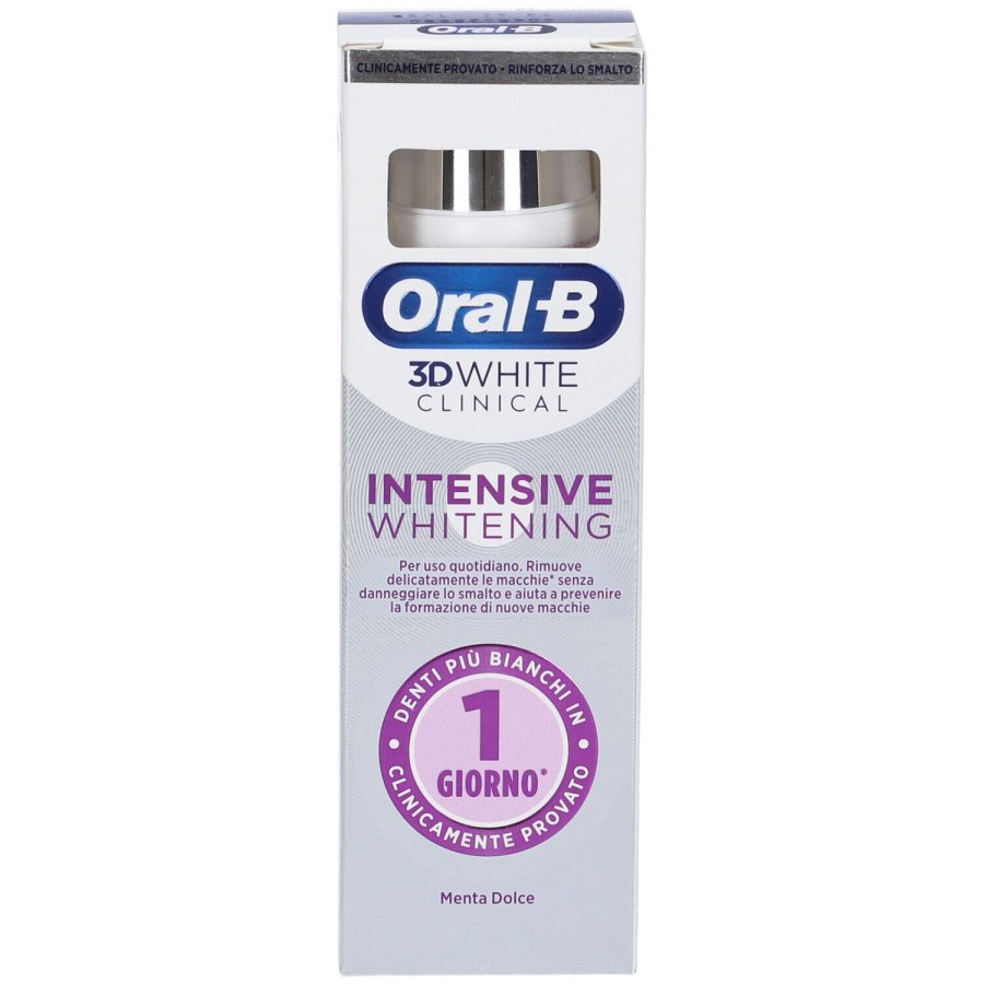 Oral-B 3D White Clinical Dentifricio Menta Dolce, 75 ml