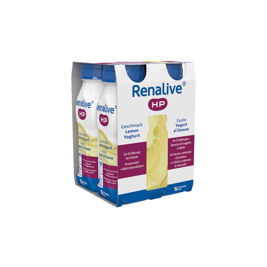 Renalive HP yogurt al limone, 4 x 200 ml