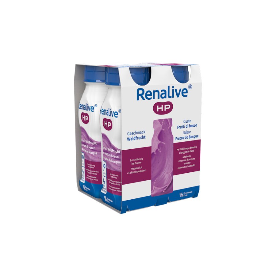 Renalive HP Frutti di Bosco, 4 x 200 ml