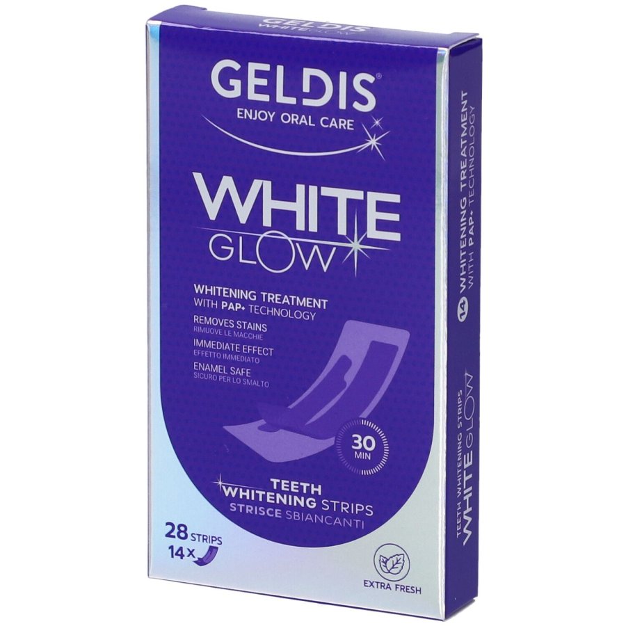 Geldis White Glow Strisce Sbiancanti, 28 Strisce
