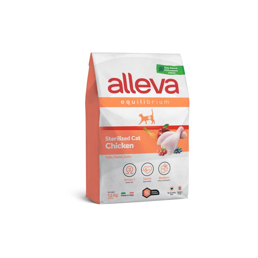 Equilibrium Adult & Sterilized Light Pollo Crocchette per Gatti Adulti, 1,5 kg Equilibrium Adult & Sterilized Light Pollo Crocchette per Gatti Adulti, 1,5 kg