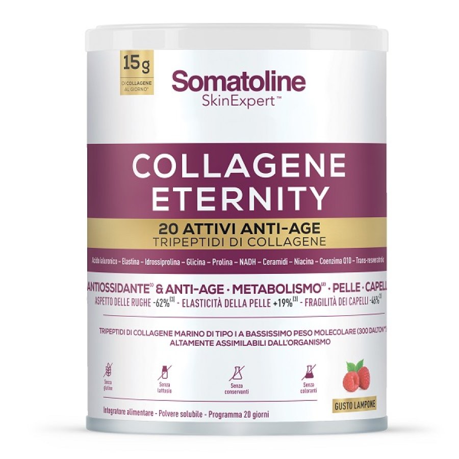 Somatoline Collagene Eternity Polvere Gusto Lampone, 343 g Somatoline Collagene Eternity Polvere Gusto Lampone, 343 g