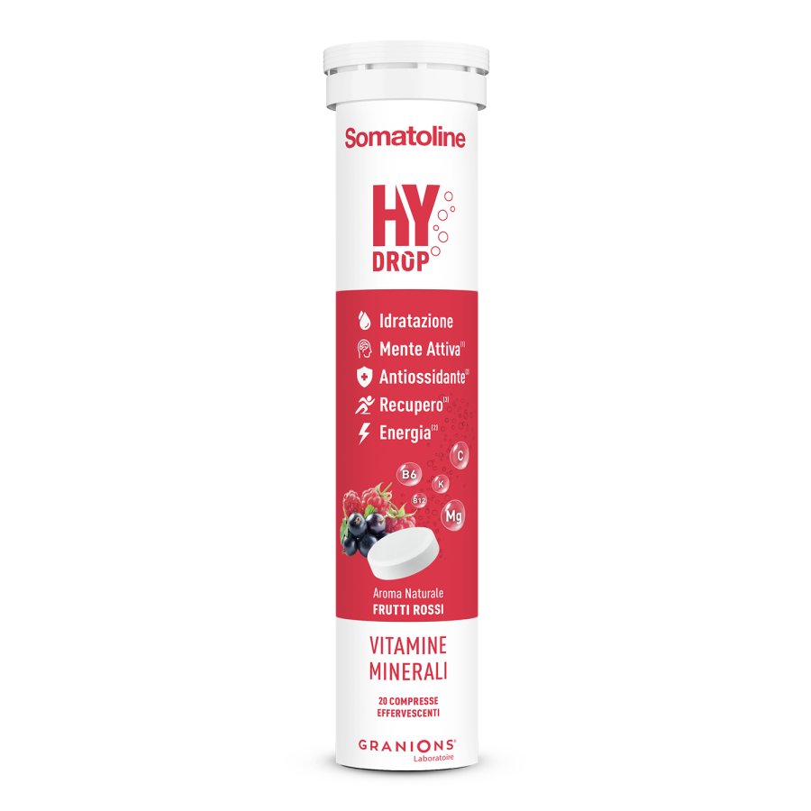 Somatoline Hydrop Effervescenti Gusto Frutti Rossi, 20 Compresse