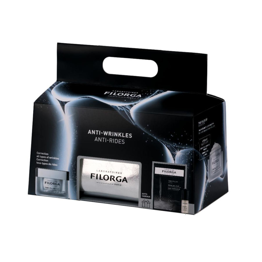 Filorga Time-Filler 5XP Cofanetto Regalo Antirughe, crema viso 50 ml + siero intensivo 5 ml + maschera in tessuto 20 ml Filorga Time-Filler 5XP Cofanetto Regalo Antirughe, crema viso 50 ml + siero intensivo 5 ml + maschera in tessuto 20 ml