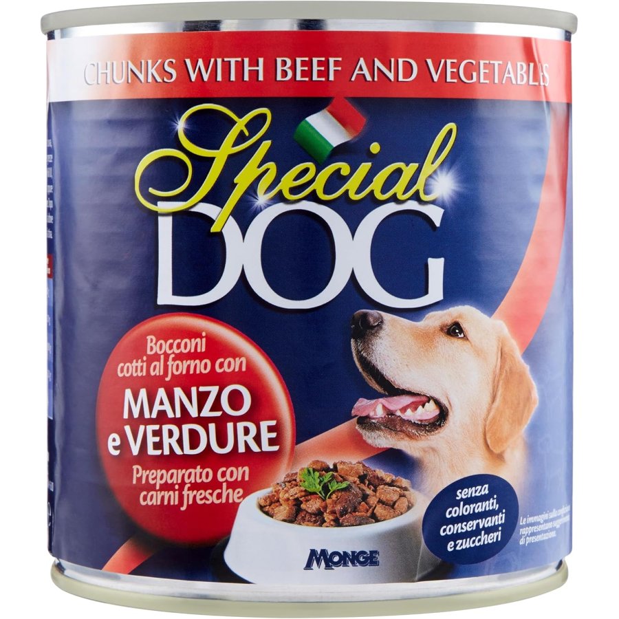 Special Dog Bocconi con Manzo e Verdure Lattina, 720 g