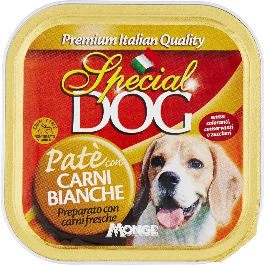 Special Dog Pat&egrave; Carni Bianche Vaschetta, 150 g