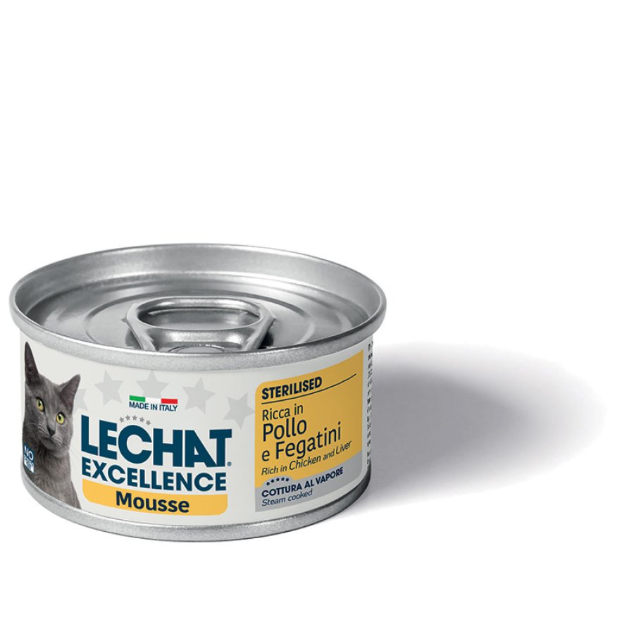 LeChat Excellence Mousse Ricca in Pollo e Fegatini Sterilised, 85 g LeChat Excellence Mousse Ricca in Pollo e Fegatini Sterilised, 85 g