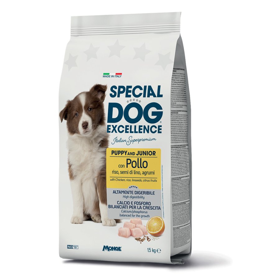 Special Dog Excellence All Breeds Puppy And Junior Pollo, 1,5 kg
