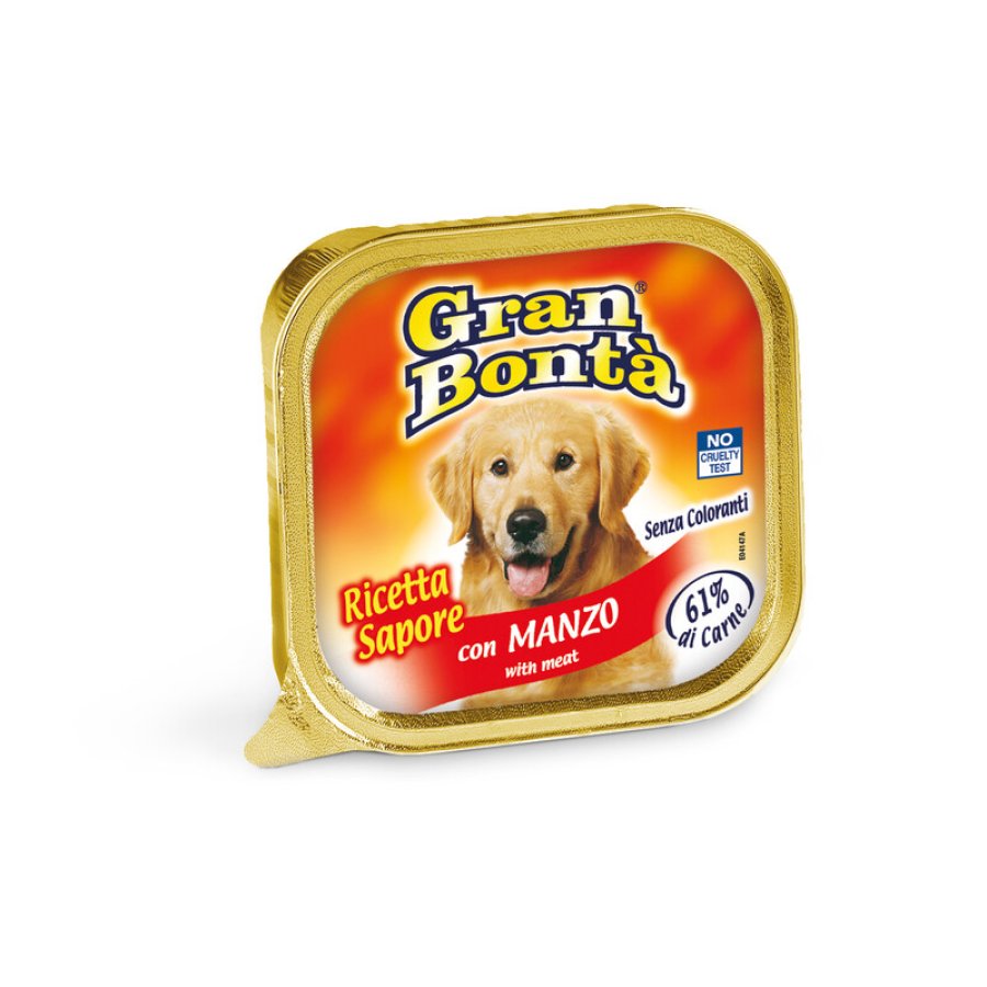 Carne Cane Gran Bontà con Manzo, 150 g Carne Cane Gran Bontà con Manzo, 150 g