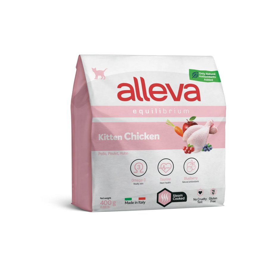 Crocchette per Gatti Equilibrium Kitten al Pollo, 400 g