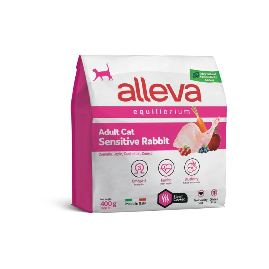 Crocchette per Gatti Equilibrium Sensitive Adult & Sterilized al Coniglio, 400 g