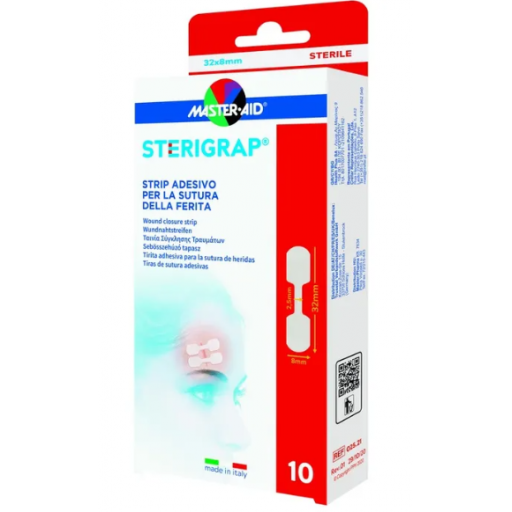 Pietrasanta - Sterirap Strip Adesivo Sutura Ferite 32x8mm 10 pz