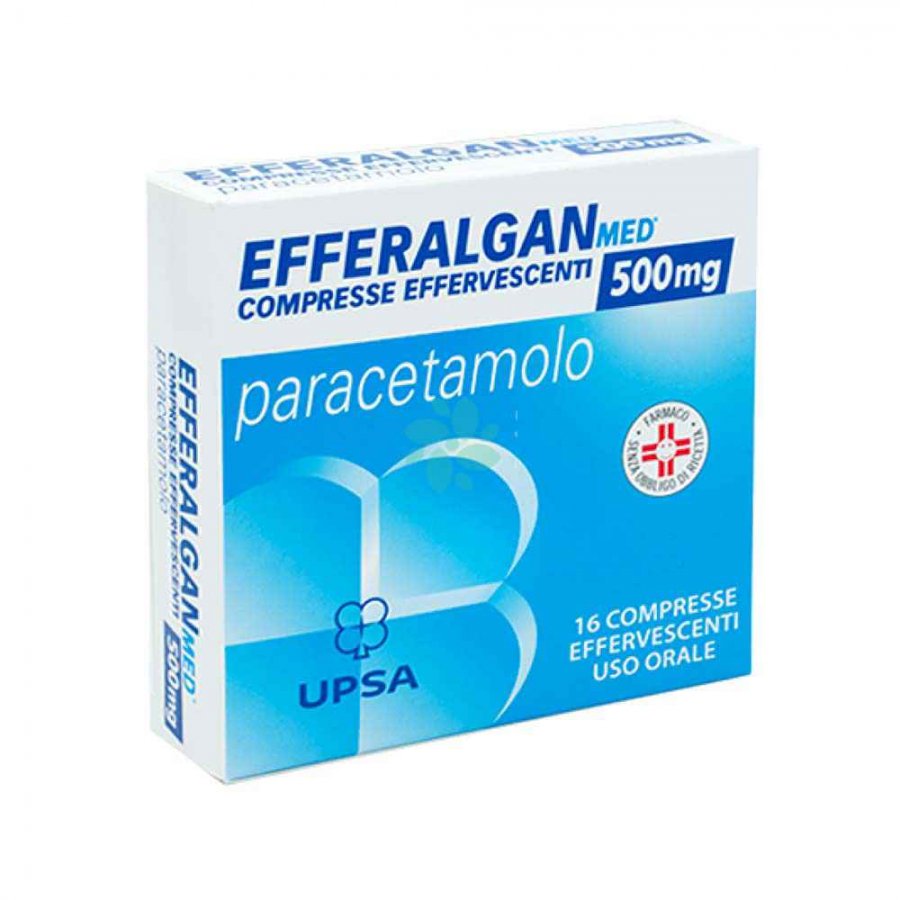 Efferalganmed 16 Compresse Effervescenti 500mg - Paracetamolo per il Rapido Sollievo dal Dolore e dalla Febbre
