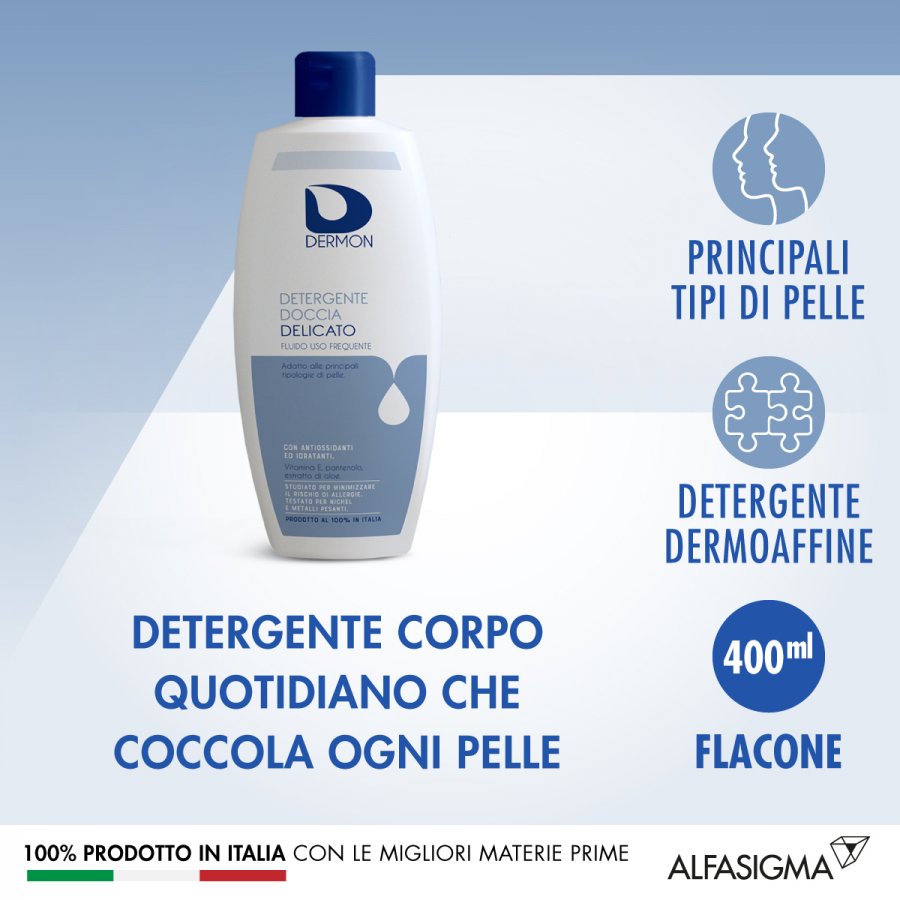 Dermon - Detergente Doccia Delicato Uso Frequente 400 ml