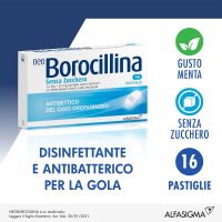 Neoborocillina - Antisettico 16 Pastiglie Senza Zucchero - Rimedio Naturale per la Gola Irritata