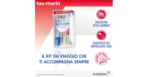 Tau marin - Kit Spazzolino Morbido + Dentifricio