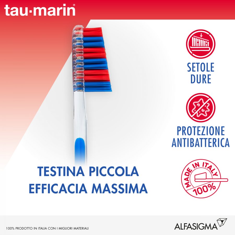 Tau Marin - Spazzolino Professional Duro 27 Con Antibatterico