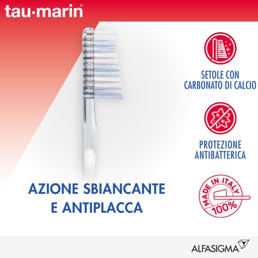 Tau Marin - Spazzolino Professional White Con Antibatterico - Pulizia Avanzata e Protezione