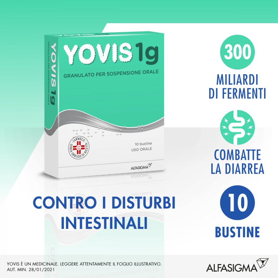Yovis - Integratore per l'Alterata Flora Batterica Intestinale - 10 Bustine