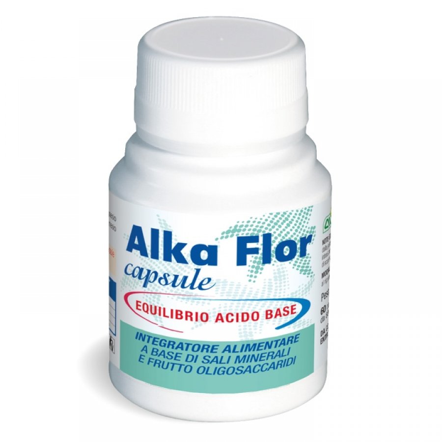 Alka Flor Integratore Alimentare 60 Capsule - Sali Minerali Alcalinizzanti e Fibre