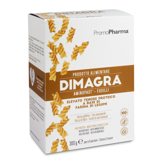 Dimagra Aminopast - Fusilli 300g - Pasta Proteica Ricca di Aminoacidi Essenziali