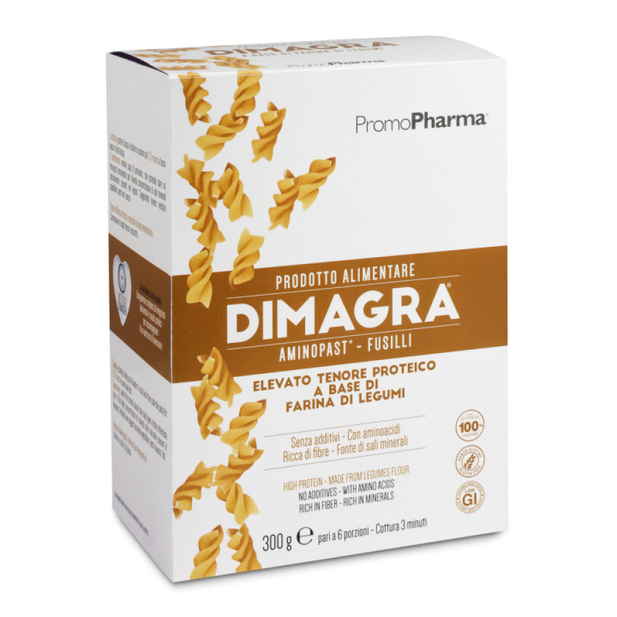 Dimagra Aminopast - Fusilli 300g - Pasta Proteica Ricca di Aminoacidi Essenziali