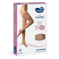 Autoreggente Charme 70 Denari Nero Taglia 2 - Calza a Compressione Graduata