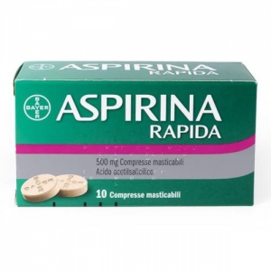 ASPIRINA*RAPIDA 10 COMPRESSE MASTICABILI 500MG