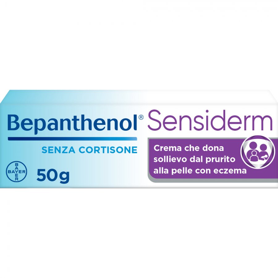 Bepanthenol Sensiderm - Crema Anti Arrossamento e Prurito della Pelle - Senza Cortisone - 50 g