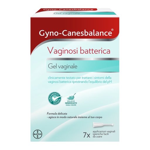 Gyno-Canesbalance Gel Vaginale per Vaginosi Batterica e Infezioni Vaginali - 7 Flaconcini Applicatori Monouso da 5ml
