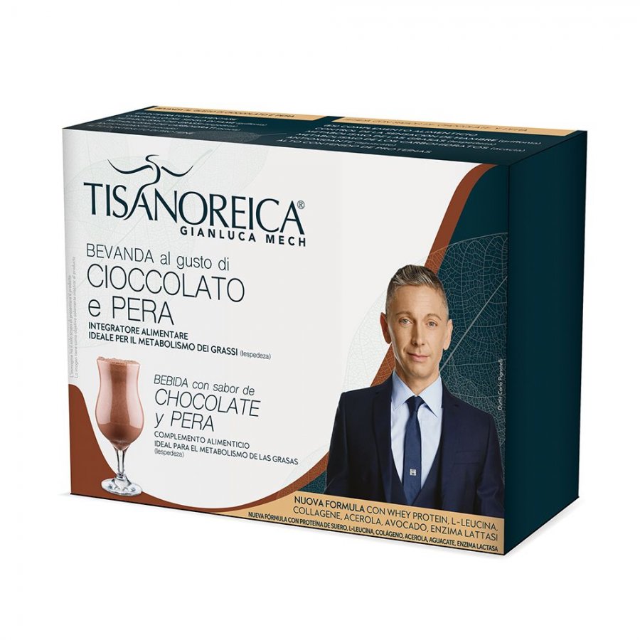 Tisanoreica Bevanda Cioccolata e Pera 4x29g - Gusto Delizioso e Nutriente