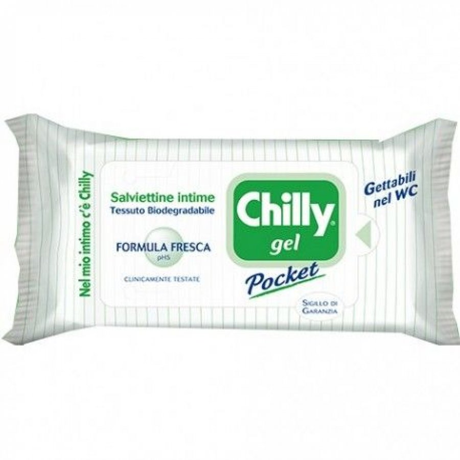 Chilly - Pocket Salviette Intime Gel Confezione 12 Pezzi