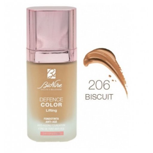 Bionike Defence Color Fondotinta Lifting Anti-Age 206 Biscuit 30ml – Fondotinta Cremoso Lifting, SPF 15, Anti-Age