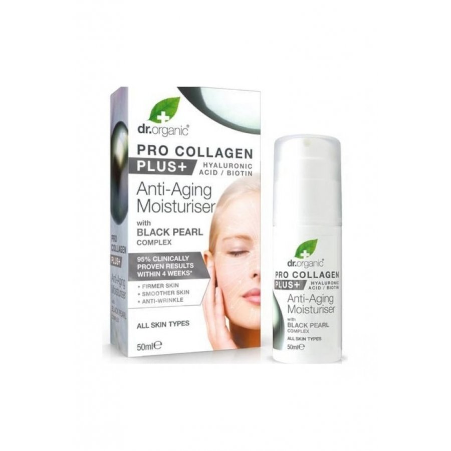 Dr Organic Pro Collagen Pearl - Crema Viso Idratante Anti-Age 50 ml