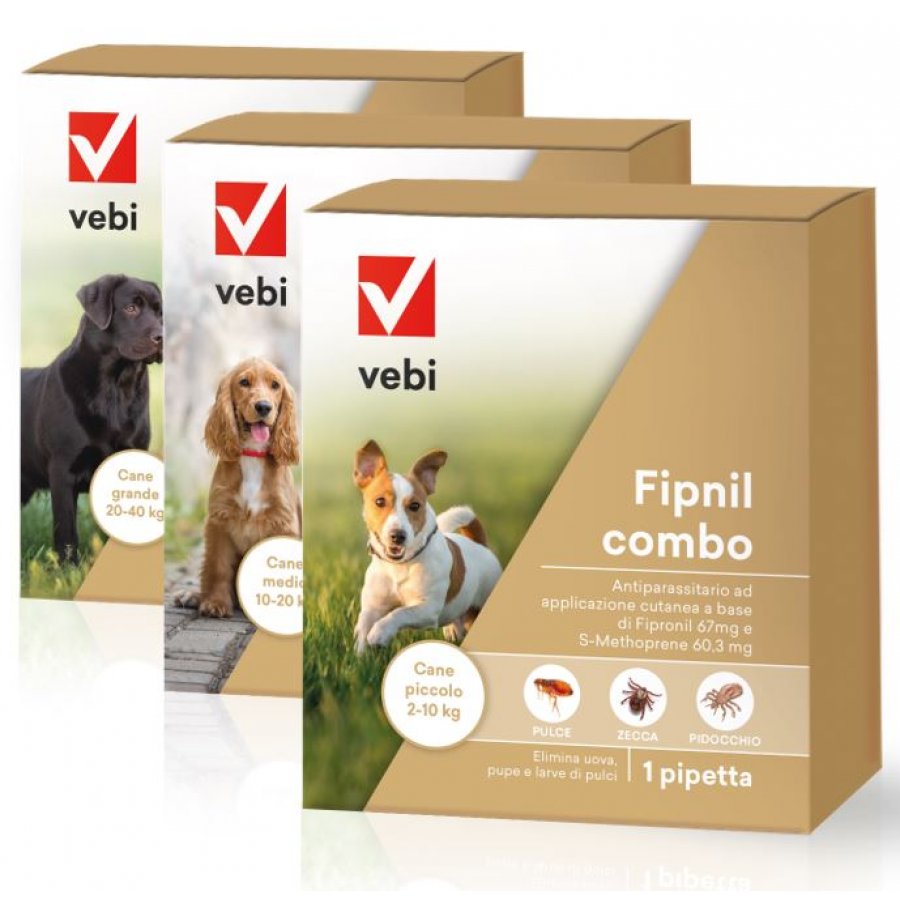 Fipnil Combo Spot-On per Cani - Protezione Antiparassitaria - 1 Pipetta da 0,67ml per Cani da 2-10kg