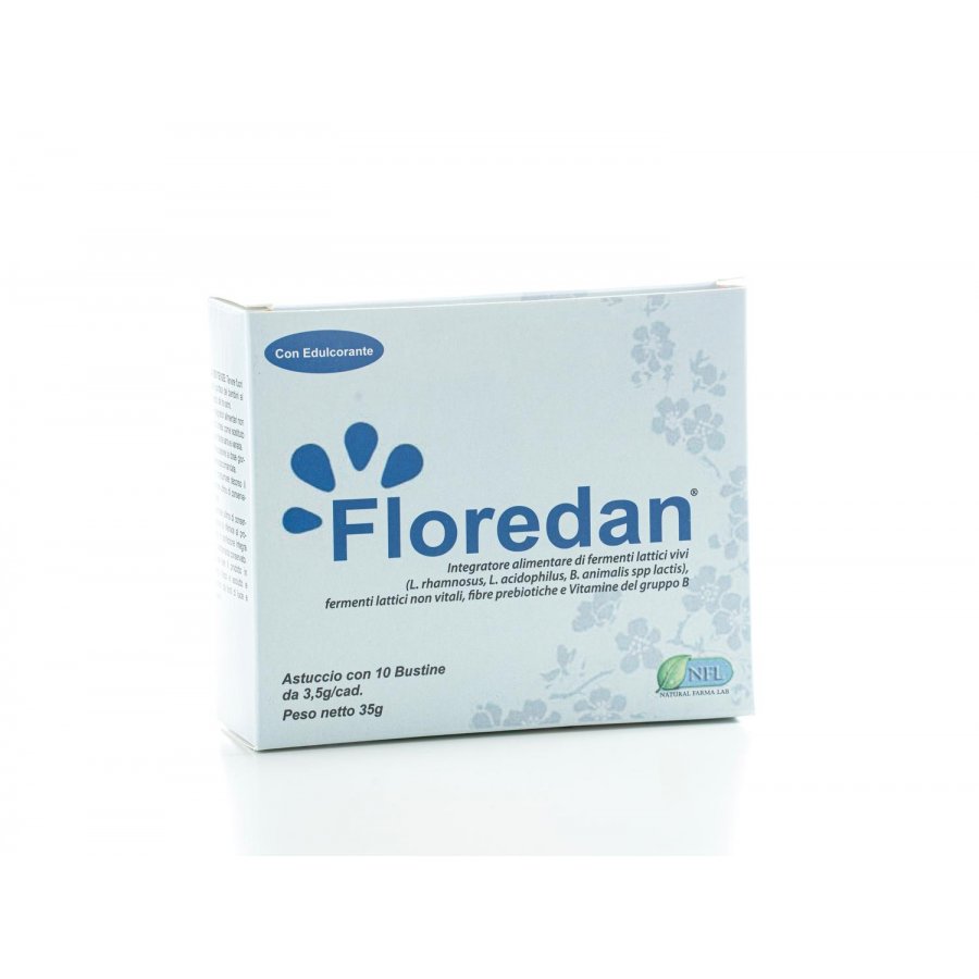 Floredan 10 Bustine da 3,5g - Integratore alimentare naturale con estratti di erbe aromatiche floreali per il benessere