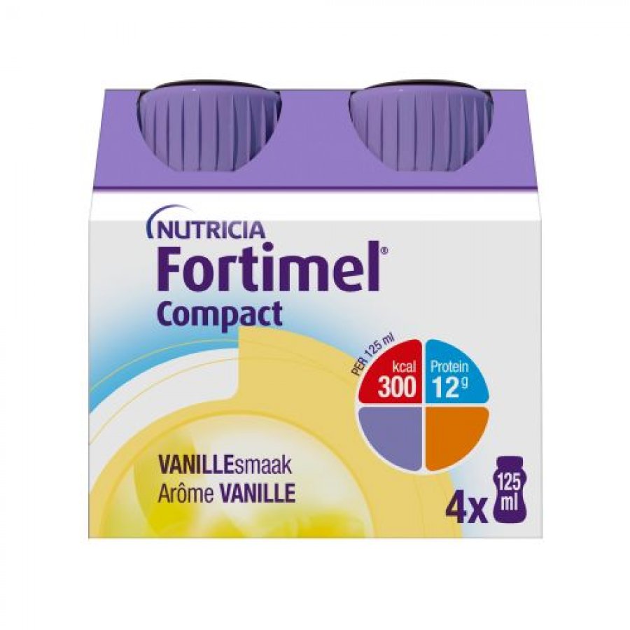 Fortimel Compact Protein Nutricia 4x125ml - Supplemento Alimentare Iperproteico